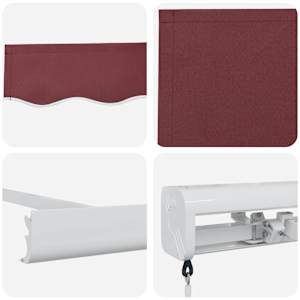 Ručně zatahovací markýza burgundská 450 x 300 cm - obrázek 9