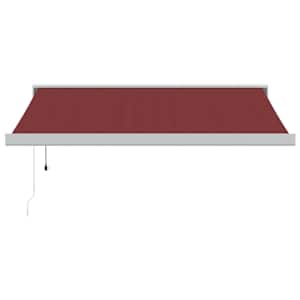 Automatická zatahovací markýza burgundská 350 x 250 cm - obrázek 3
