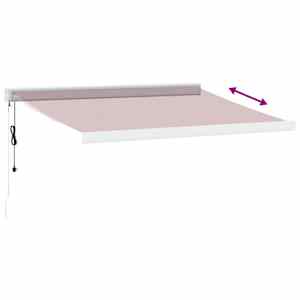 Automatická zatahovací markýza burgundská 350 x 250 cm - obrázek 5