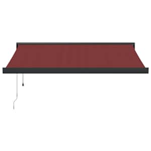Automatická zatahovací markýza burgundská 350 x 250 cm - obrázek 3