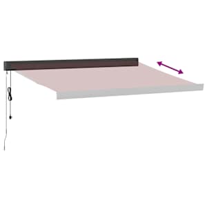 Automatická zatahovací markýza burgundská 350 x 250 cm - obrázek 5