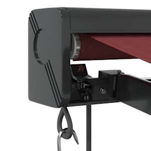 Automatická zatahovací markýza burgundská 350 x 250 cm - obrázek 6