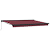 vidaXL automaatselt sisset&otilde;mmatav varikatus, veinipunane, 450x300 cm