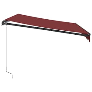 Ručně zatahovací markýza s LED světly burgundská 300 x 250 cm - obrázek 5