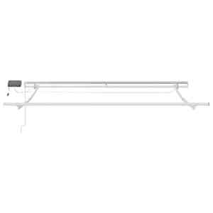 Ručně zatahovací markýza s LED světly hnědá 300 x 250 cm - obrázek 5