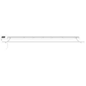 Ručně zatahovací markýza s LED hnědá 600 x 300 cm - obrázek 5