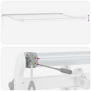 Automatická zatahovací markýza s LED hnědá 600 x 300 cm - obrázek 11