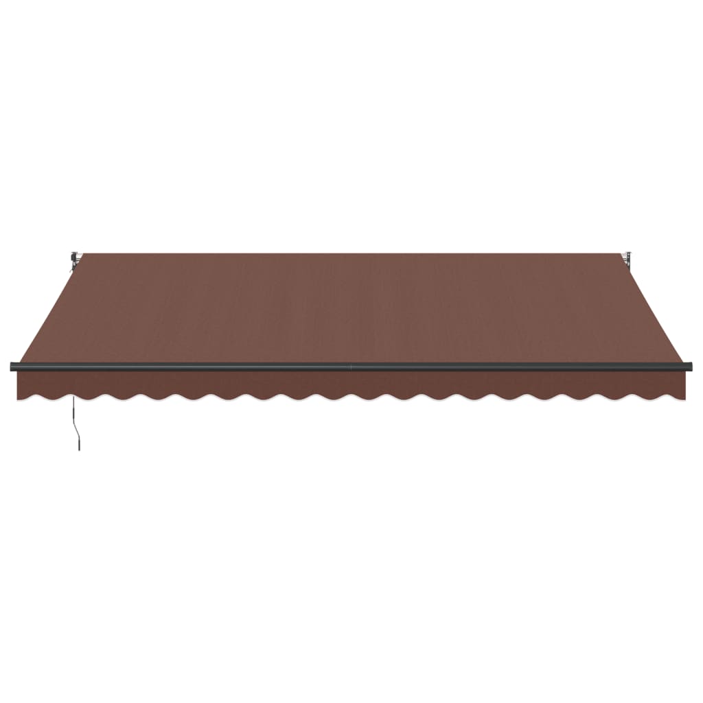 vidaXL Luifel handmatig uittrekbaar 450x300 cm bruin
