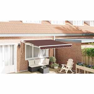 Avtomatsko zložljiva tenda rjava 300x250 cm