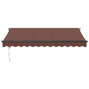 Automatická zatahovací markýza hnědá 350 x 250 cm - obrázek 3