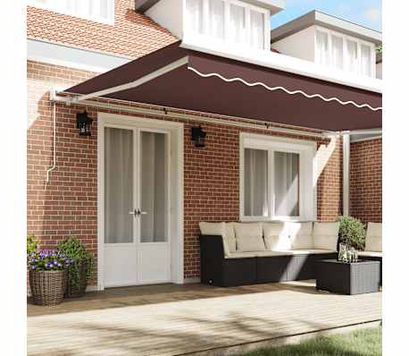 vidaXL Ručne zaťahovacia mark&iacute;za hned&aacute; 500x300 cm