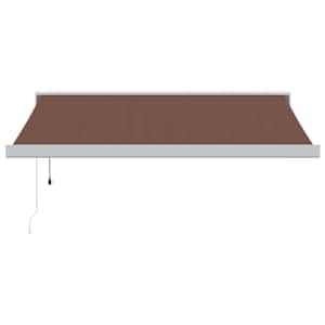 Automatická zatahovací markýza hnědá 350 x 250 cm - obrázek 3