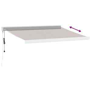 Automatická zatahovací markýza hnědá 350 x 250 cm - obrázek 5