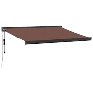 Automatická zatahovací markýza hnědá 350 x 250 cm - obrázek 2