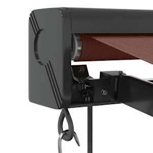 Automatická zatahovací markýza hnědá 350 x 250 cm - obrázek 6