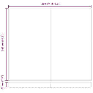 Automatická zatahovací markýza antracitová a bílá 300 x 250 cm - obrázek 13