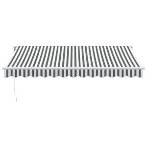 Ručně zatahovací markýza s LED antracitová a bílá 350 x 250 cm - obrázek 4