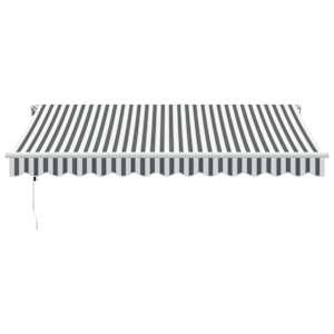 Automatická zatahovací markýza s LED antracit a bílá 350x250 cm - obrázek 4