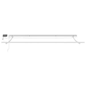 Ručně zatahovací markýza s LED antracitová a bílá 400 x 300 cm - obrázek 9
