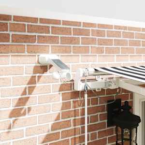 Avtomatsko zložljiva tenda z LED antracit in bela 400x300 cm - slika 4