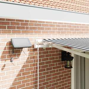 Ročno zložljiva tenda z LED antracit in bela 450x300 cm - slika 4