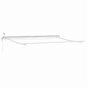 Avtomatsko zložljiva tenda z LED antracit in bela 450x300 cm - slika 7