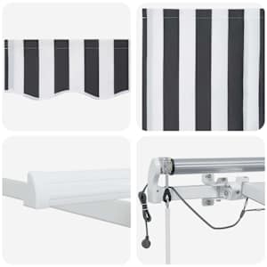 Automatická zatahovací markýza s LED antracit a bílá 500x300 cm - obrázek 10
