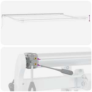 Automatická zatahovací markýza s LED antracit a bílá 600x300 cm - obrázek 14
