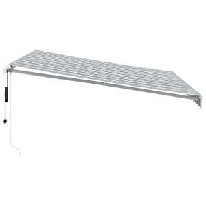 Automatická zatahovací markýza antracitová a bílá 400 x 350 cm - obrázek 4