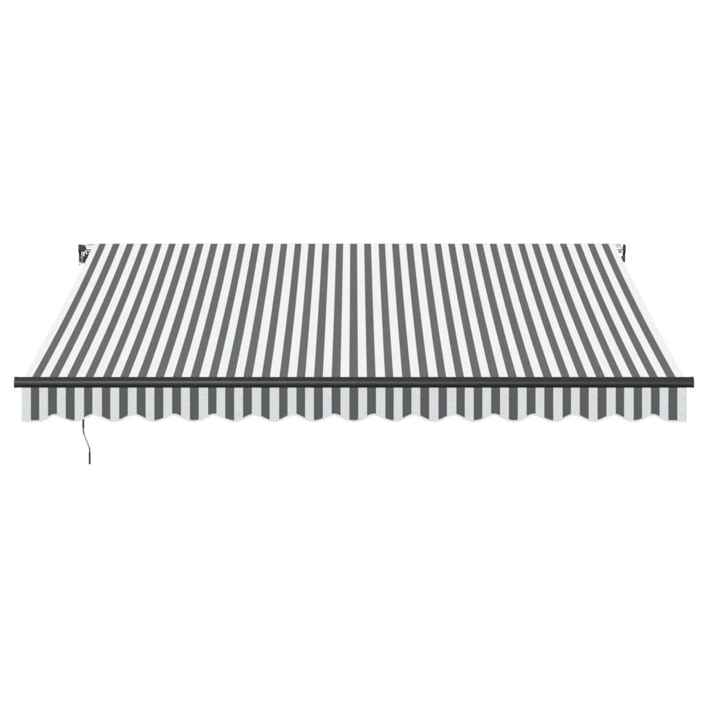 Thumbnail - vidaXL Markise Manuell Anthrazit & Weiß 400x350 cm