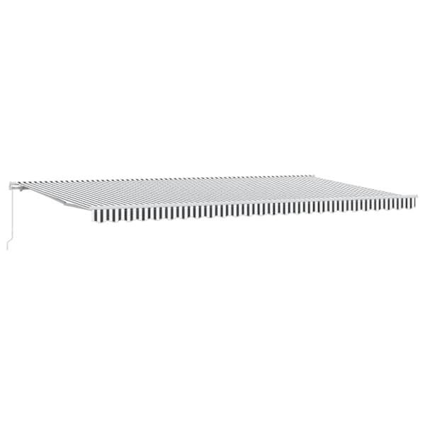 vidaXL k&auml;sitsi sisset&otilde;mmatav varikatus, antratsiit/valge, 500 x 300 cm