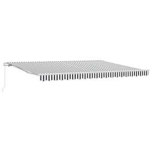 vidaXL k&auml;sitsi sisset&otilde;mmatav varikatus, antratsiit/valge, 450 x 300 cm