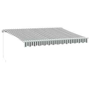vidaXL k&auml;sitsi sisset&otilde;mmatav varikatus, antratsiit/valge, 350 x 250 cm