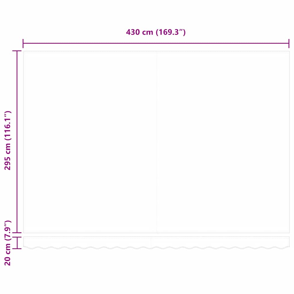 Antracit/fehér szövet és alumínium behúzható napellenző 4,5x3 m 