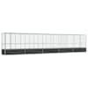 vidaXL linnumaja koos laiendusega, h&otilde;bedane, 1042,5x107x212 cm, teras