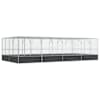 vidaXL linnumaja koos laiendusega, h&otilde;bedane, 832x414x212 cm, teras