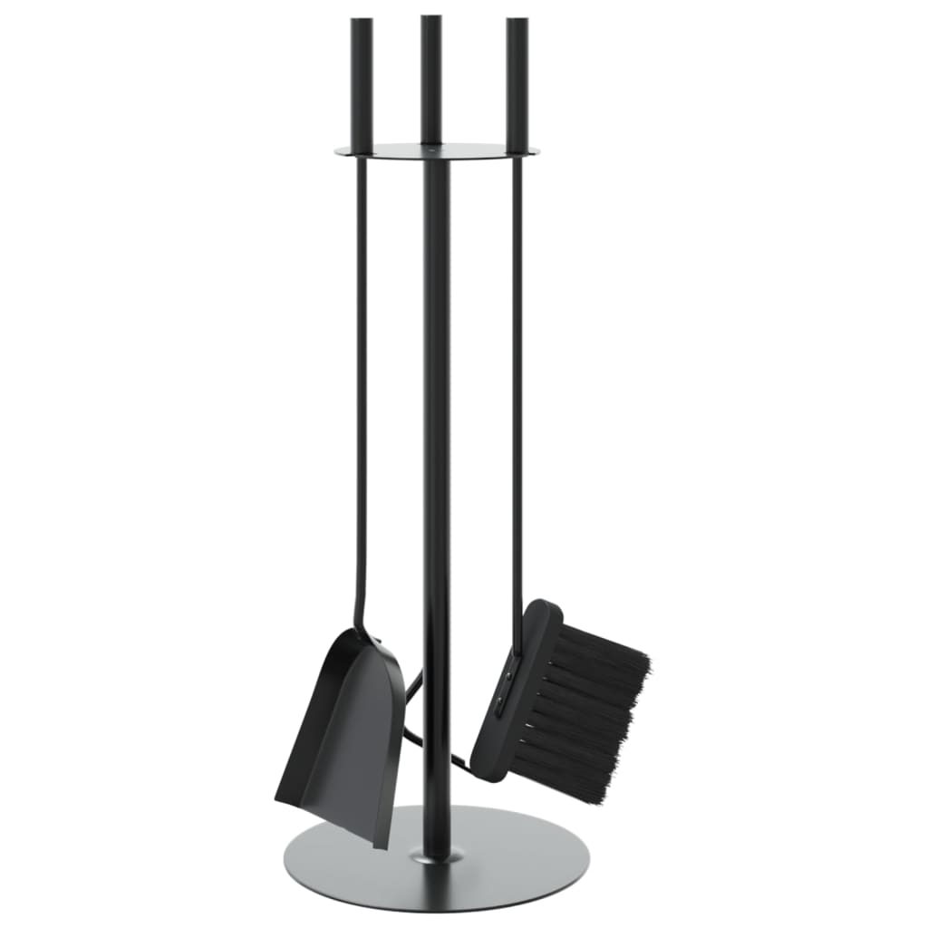 vidaXL 4 Piece Fireplace Tool Set 22x59 cm Steel