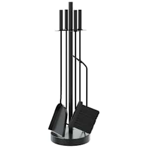 vidaXL 5-osaline kaminat&ouml;&ouml;riistade komplekt 18 x 66 cm terasest
