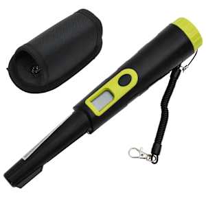 vidaXL pinpointer metallidetektor LCD ekraaniga, must ja kollane
