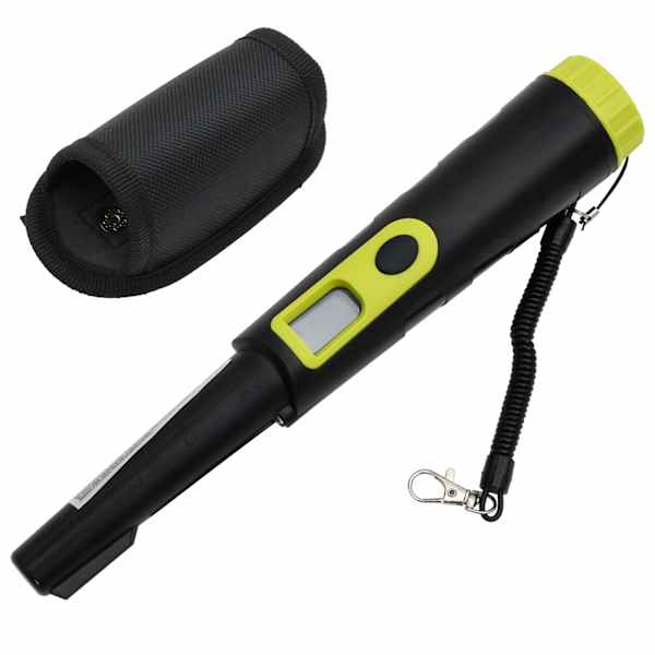vidaXL pinpointer metallidetektor LCD ekraaniga, must ja kollane