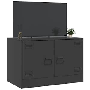 TV skříňka černá 67 x 39 x 44 cm ocel - obrázek 5