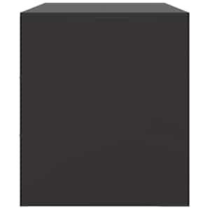 TV skříňka černá 67 x 39 x 44 cm ocel - obrázek 8