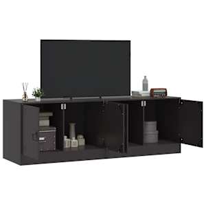 TV skříňky 2 ks černé 67 x 39 x 44 cm ocel - obrázek 3