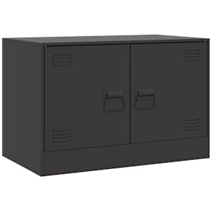 TV skříňky 2 ks černé 67 x 39 x 44 cm ocel - obrázek 5