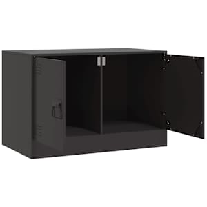TV skříňky 2 ks černé 67 x 39 x 44 cm ocel - obrázek 7