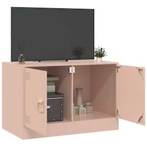 TV skříňka růžová 67 x 39 x 44 cm ocel - obrázek 3