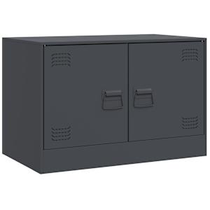 TV skříňky 2 ks antracitové 67 x 39 x 44 cm ocel - obrázek 5