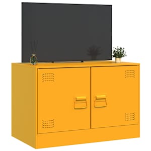TV skříňka hořčicově žlutá 67 x 39 x 44 cm ocel - obrázek 5