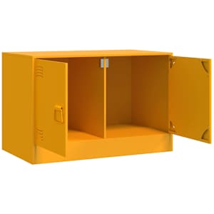 TV skříňka hořčicově žlutá 67 x 39 x 44 cm ocel - obrázek 7