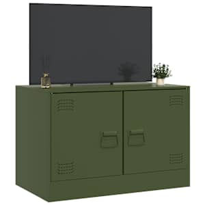 TV skříňka olivově zelená 67 x 39 x 44 cm ocel - obrázek 5
